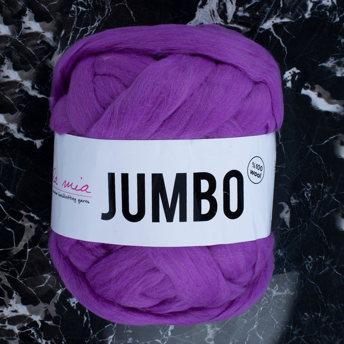 La Mia  Jumbo Merino Wool, Purple - J6