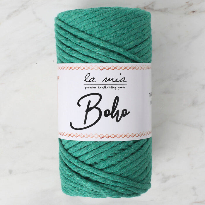 La Mia Boho Cotton Macrame Cord, Green