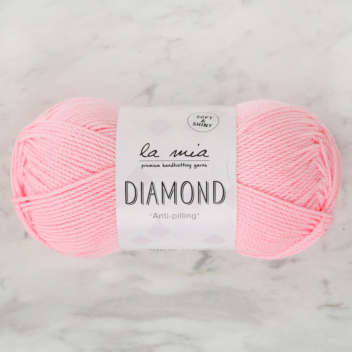 La Mia Diamond Knitting Yarn, Pink - L046