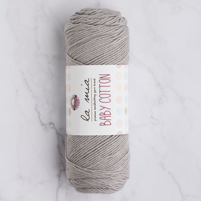 La Mia Baby Cotton Yarn, Grey - L031