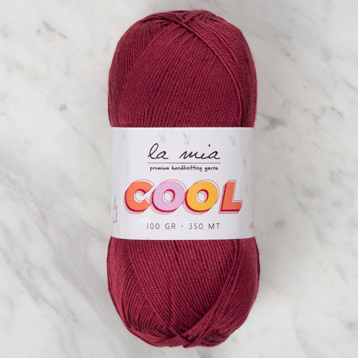 La Mia Cool Hand Knitting Yarn ,Maroon L014