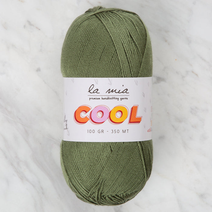 La Mia Cool Hand Knitting Yarn ,Green L024