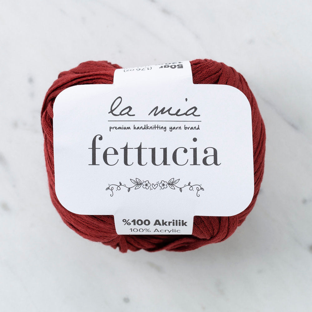 La Mia Fettucia  Yarn, Claret - L093