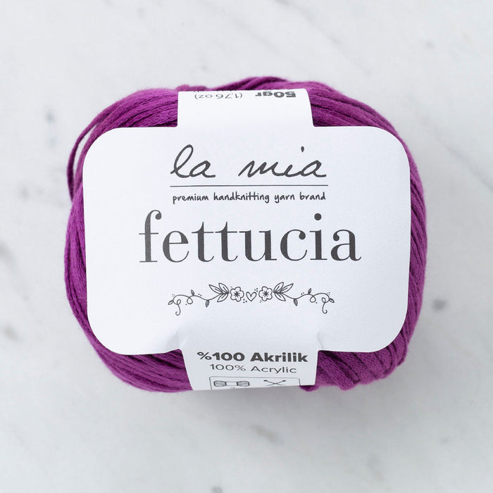 La Mia Fettucia  Yarn, Purple - L019