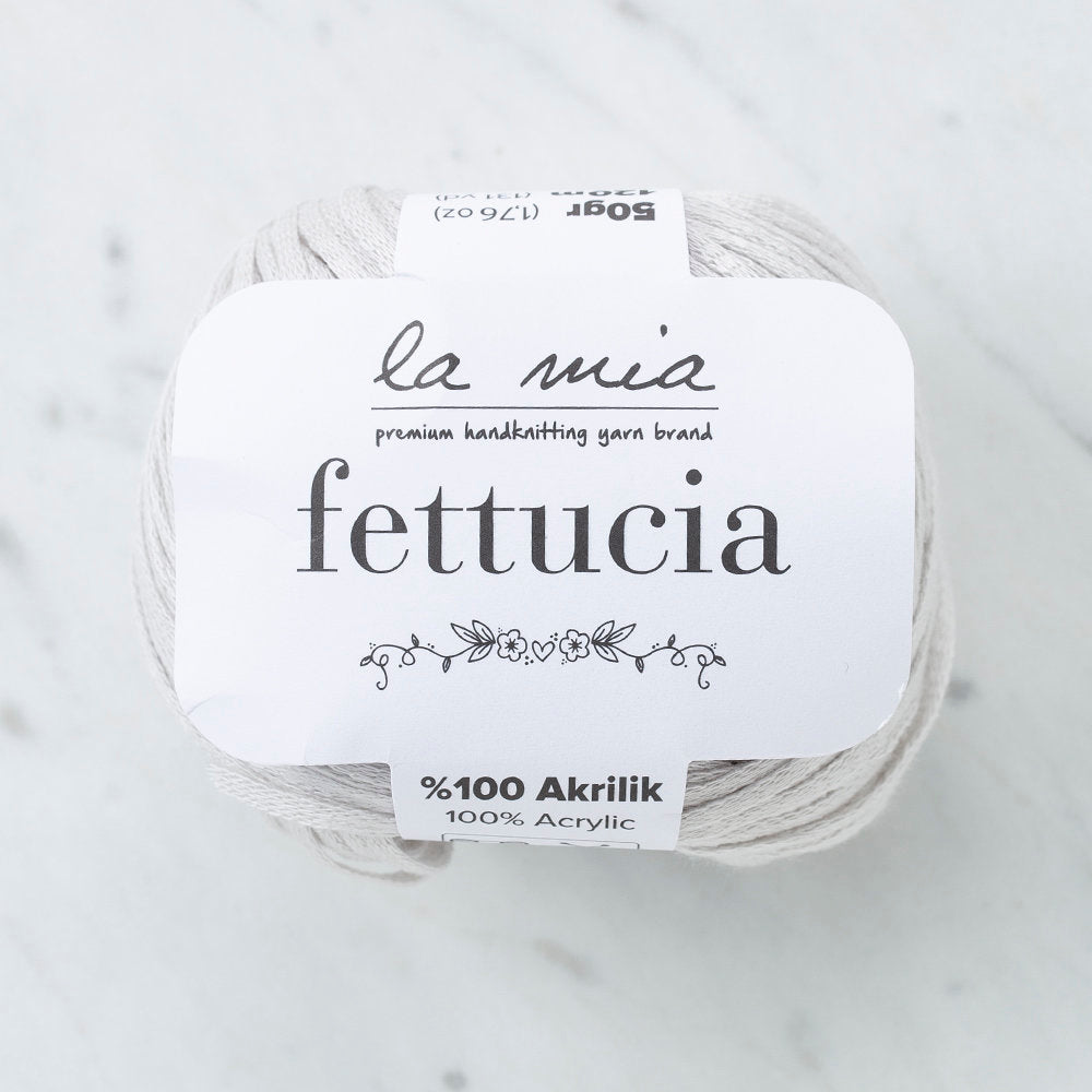 La Mia Fettucia Yarn, Grey - L047
