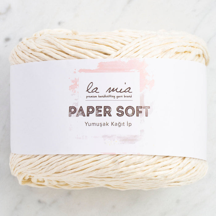 La Mia Paper Soft Yarn, Cream - L155