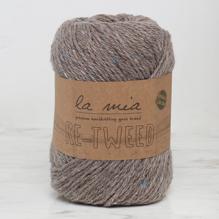 La Mia Re-Tweed Melange Yarn, Brown- L123