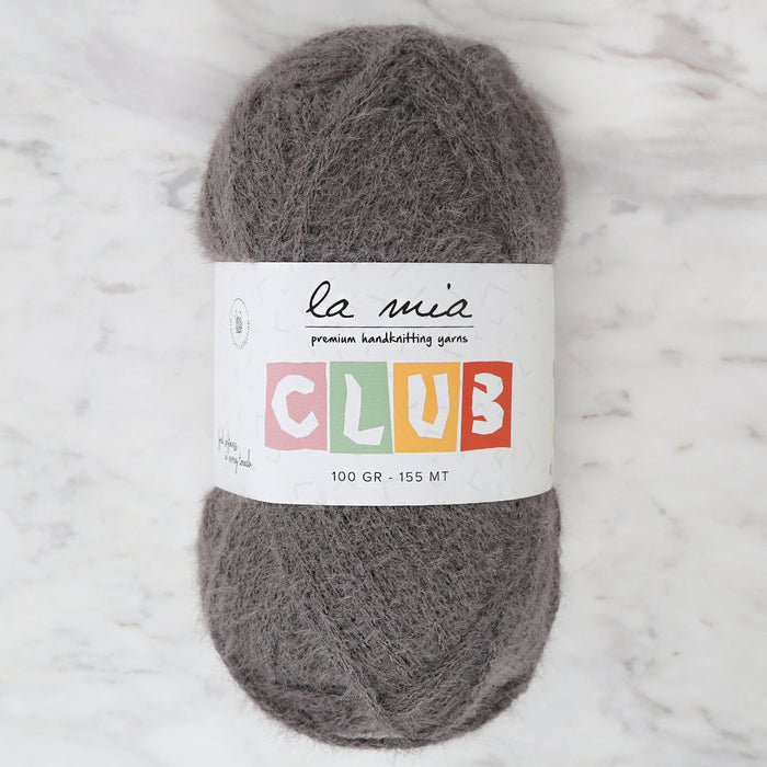 La Mia Club Hand Knitting Yarn Dark Grey - 605
