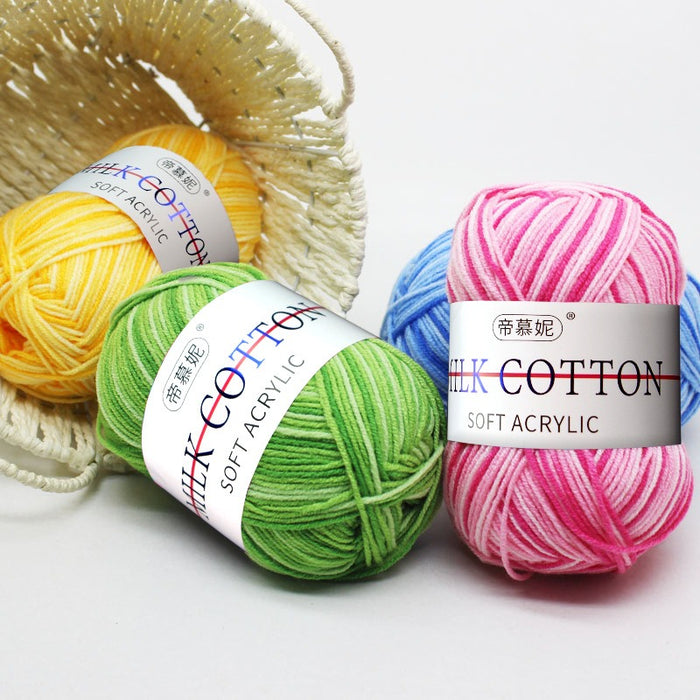 3ply Multicolor Milkcotton Yarn